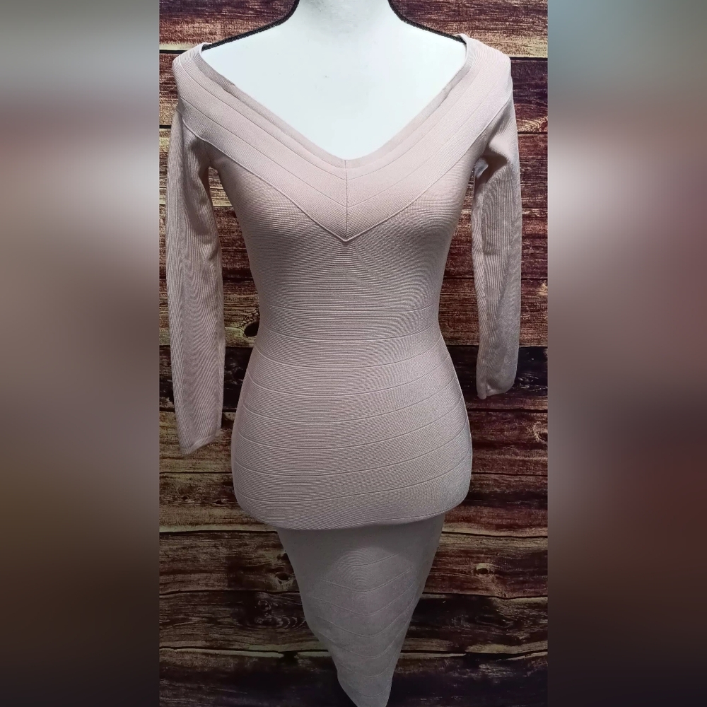 Marciano Blush Bandage Dress Small
